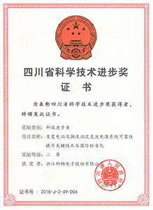 四川省科學(xué)技術(shù)進(jìn)步獎(jiǎng)（二等）