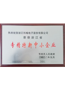 專精特新中小企業(yè)